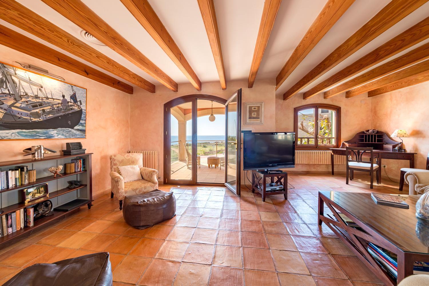 Mallorca Finca Haus Mit Pool Direkt Am Meer Es Trenc, Bootstour Moeglich Sa Ràpita Eksteriør bilde