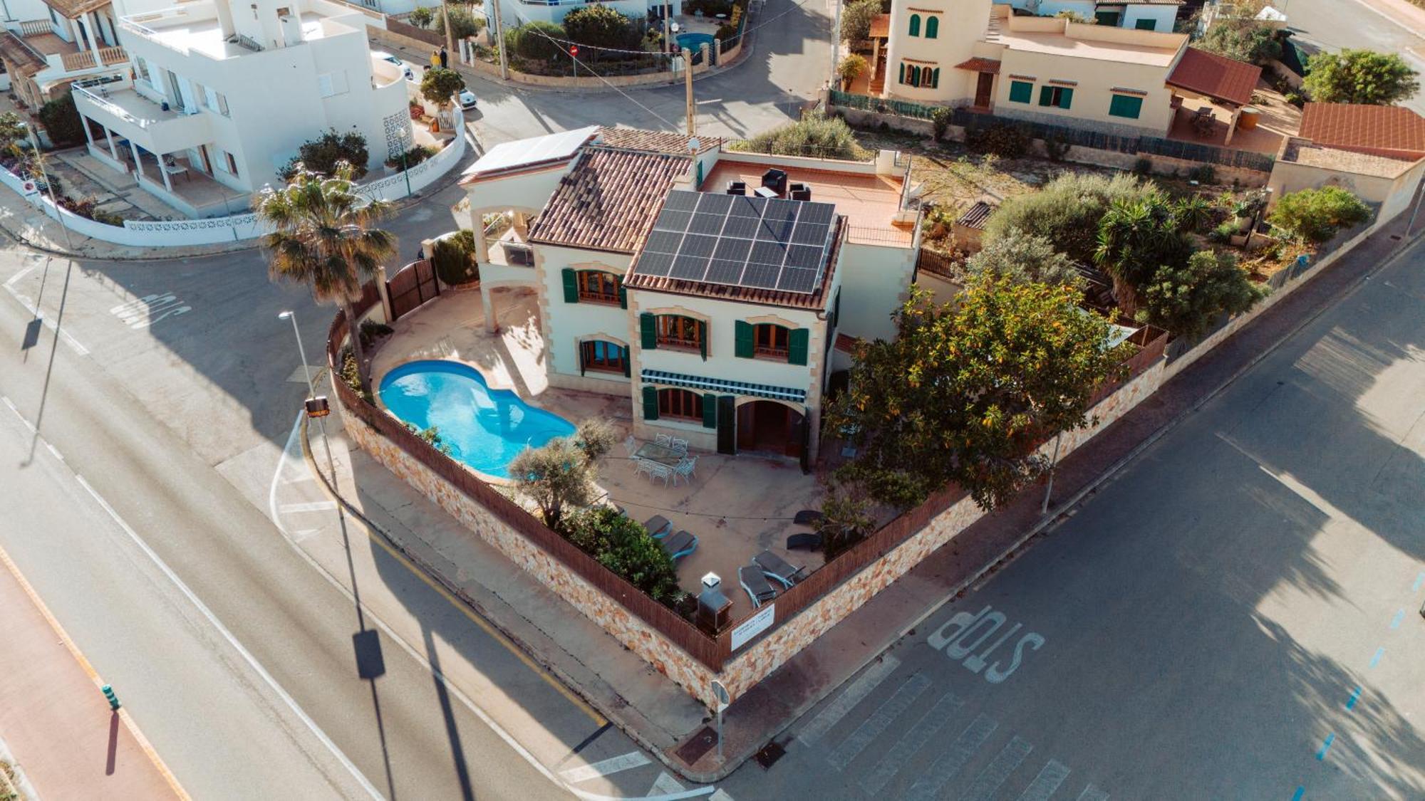 Mallorca Finca Haus Mit Pool Direkt Am Meer Es Trenc, Bootstour Moeglich Sa Ràpita Eksteriør bilde