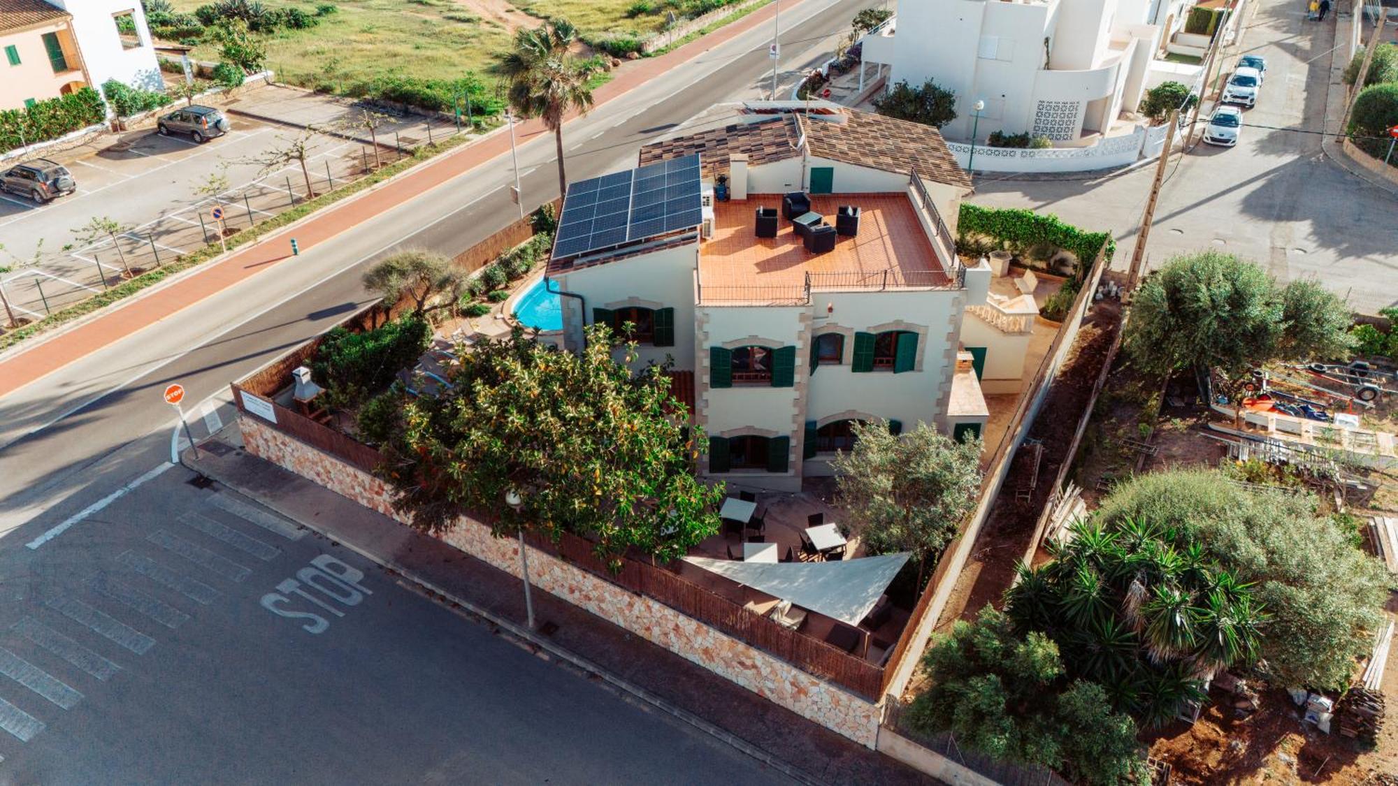 Mallorca Finca Haus Mit Pool Direkt Am Meer Es Trenc, Bootstour Moeglich Sa Ràpita Eksteriør bilde
