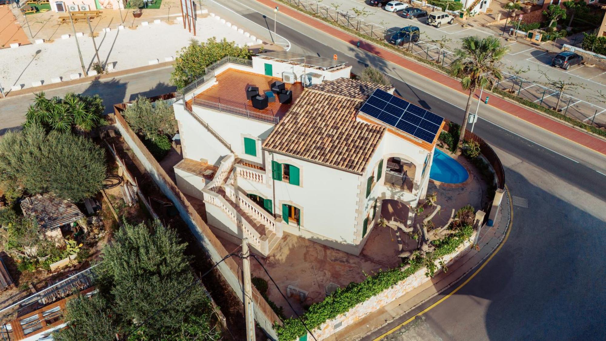 Mallorca Finca Haus Mit Pool Direkt Am Meer Es Trenc, Bootstour Moeglich Sa Ràpita Eksteriør bilde